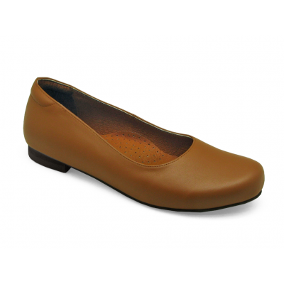 SALE 50% Women Courts Flat SC-77 Tan Nappa